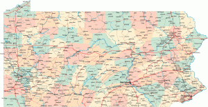 pennsylvania-road-map